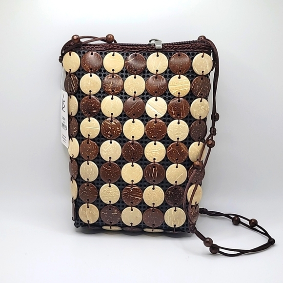 NWT Coconut Crossbody Bag Purse w/ Zipper - Picture 2 of 6